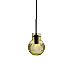 HADELAND GLASSVERK Krystallkule Taklampe Skjær Oliven Hot