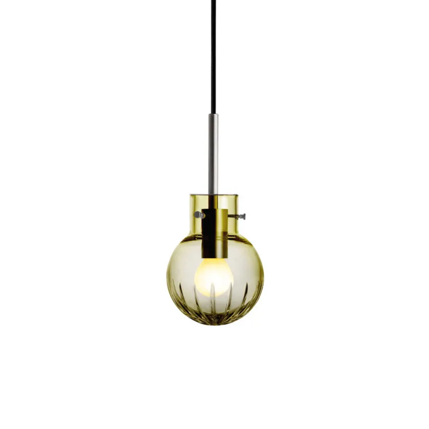 HADELAND GLASSVERK Krystallkule Taklampe Stor Stjerne Oliven Outlet