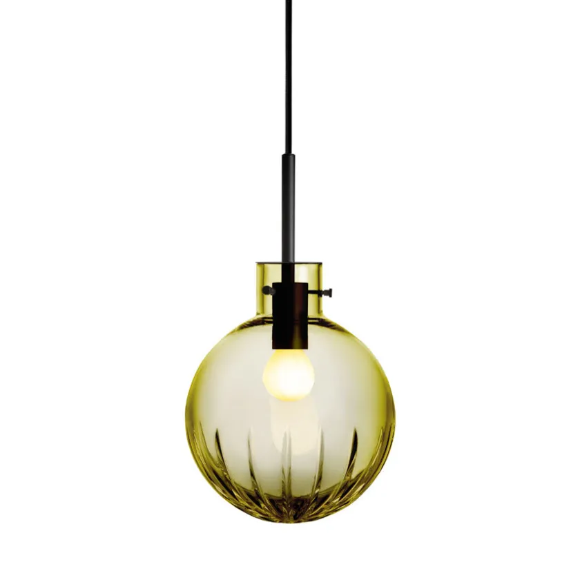 HADELAND GLASSVERK Krystallkule Taklampe Stor Stjerne Oliven Outlet