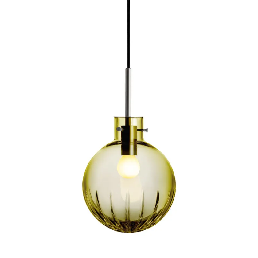 HADELAND GLASSVERK Krystallkule Taklampe Stor Stjerne Oliven Outlet