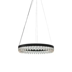 HADELAND GLASSVERK Krystallkongle Rund Taklampe 44 Kongler 80 cm Outlet