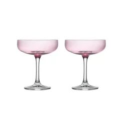 HADELAND GLASSVERK Odyssé Cavaskål Rosa 25cl 2pk New