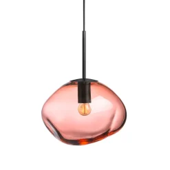 HADELAND GLASSVERK Pendellampe Morgenrød