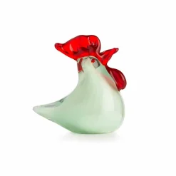 HADELAND GLASSVERK Påskepynt Glasshøne 8cm Grønn New