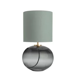 HADELAND GLASSVERK Senja Bordlampe Røkgrå
