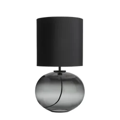 HADELAND GLASSVERK Senja Bordlampe Røkgrå
