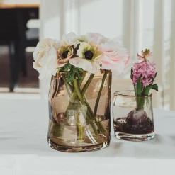 HADELAND GLASSVERK Sine Lyslykt 12,5 cm Kakao Discount