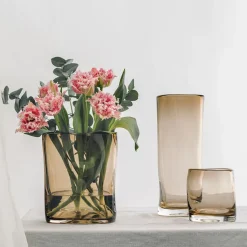 HADELAND GLASSVERK Sine Lyslykt 12,5 cm Kakao Discount