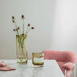 HADELAND GLASSVERK Sine Vase 29,5x11cm Oliven New