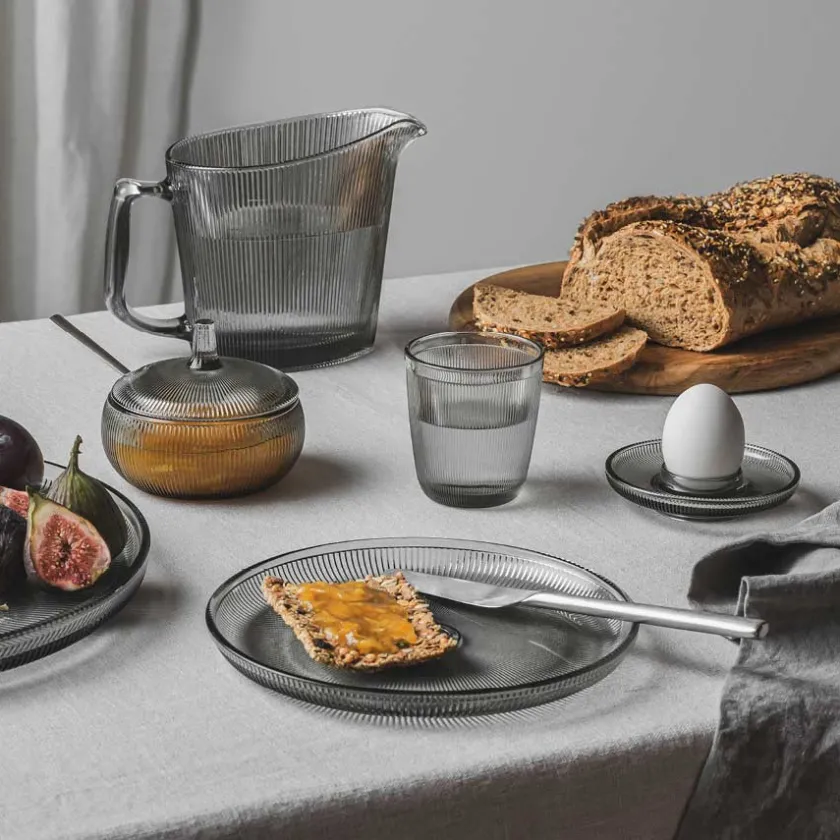 HADELAND GLASSVERK Siri Asjett 20,5cm Røkgrå 4pk Best