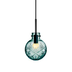 HADELAND GLASSVERK Taklampe Finn Blågrønn New