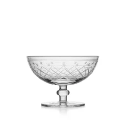 HADELAND GLASSVERK Victoria Dessertskål Stett Ruteslip 25cl Klar Outlet