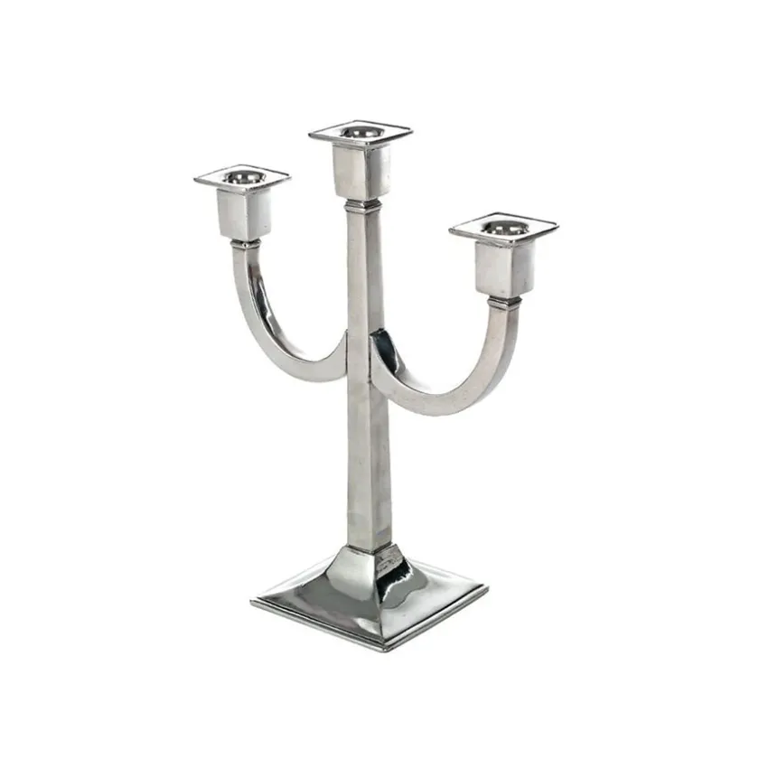 HADELAND LYS OG TINN Kantestake 30cm 3-armet Outlet