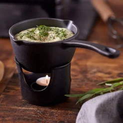 HOLM Sausevarmersett 12cm Støpejern Svart