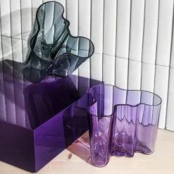 IITTALA Aino Aalto Vase Mørk Grå 160 mm New