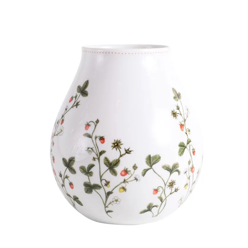 PORSGRUNDS PORSELÆNSFABRIK Jordbæreng Vase 19 cm Discount