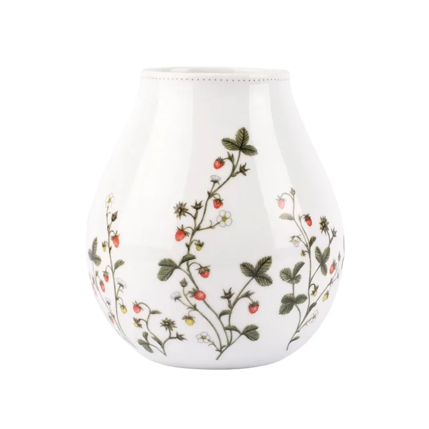 PORSGRUNDS PORSELÆNSFABRIK Jordbæreng Vase 19 cm Discount