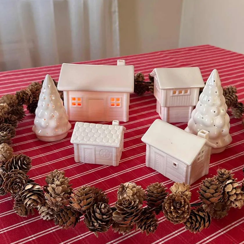 PORSGRUNDS PORSELÆNSFABRIK Jul På Tunet Smiu 7x5,3cm Best