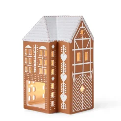 KÄHLER DESIGN Kähler Gingerbread Lyshus Stor Brun Hot