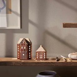 KÄHLER DESIGN Kähler Gingerbread Lyshus Liten Brun Sale