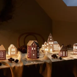 KÄHLER DESIGN Kähler Gingerbread Lyshus Liten Brun Sale