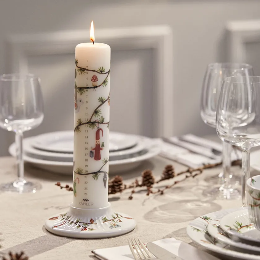 KÄHLER DESIGN Kähler Hammershøi Jul Lysestake til Kubbelys Ø13cm Hot