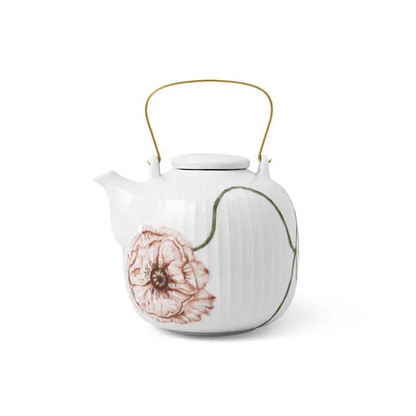 KÄHLER DESIGN Kähler Hammershøi Poppy Tekanne 1,2L Hvit m/Dekor Best