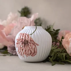 KÄHLER DESIGN Kähler Hammershøi Poppy Vase 13cm Hvit m/Dekor Online