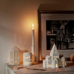 KÄHLER DESIGN Kähler Urbania Lyshus By 21cm Hvit Clearance