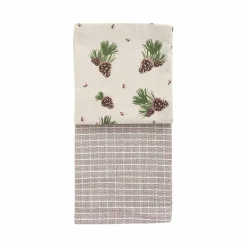 CHRISTIANIA 1739 Kjøkkenhåndkle Furu/Mønster Bomull 50X70cm 2pk