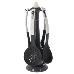 BØRSCOMPAGNIET AS Kjøkkenredskap 5 Deler Med Stativ 31,5cm Grå Best