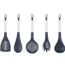 BØRSCOMPAGNIET AS Kjøkkenredskap 5 Deler Med Stativ 31,5cm Grå Best