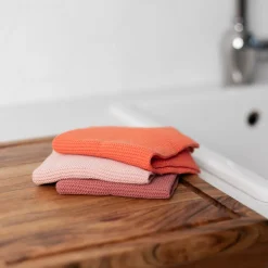 CHRISTIANIA 1739 Klut Fersken Mix Bomull 25x25cm 3pk Outlet