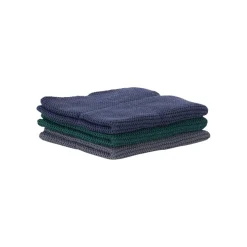 CHRISTIANIA 1739 Klut Sort/Grønn/Blå 25x25cm 3pk Hot