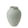 KNABSTRUP KERAMIK Vase 20cm Riflet Mint New