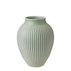 KNABSTRUP KERAMIK Vase 20cm Riflet Mint New
