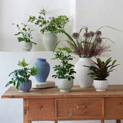 KNABSTRUP KERAMIK Vase 20cm Riflet Lavendel New