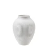 KNABSTRUP KERAMIK Vase 12,5cm Riflet Hvit Sale
