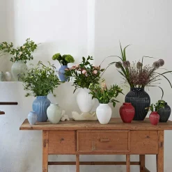 KNABSTRUP KERAMIK Vase 27cm Riflet Lavendel Best