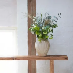 KNABSTRUP KERAMIK Knabstrup Vase 27cm Riflet Sand New