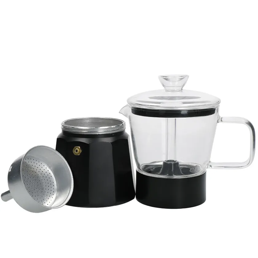 Lifetime Brands Europe ltd La Cafetière Verona Espressokanne 6 kopper Sort Hot
