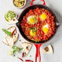 LE CREUSET Cerise Dyp Stekepanne Støpejern 26cm Discount