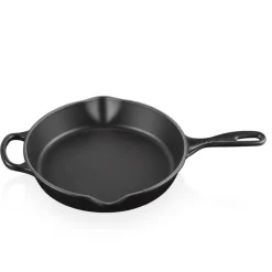 LE CREUSET Matte Black Dyp Stekepanne Støpejern 26cm Sale