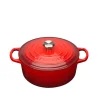 LE CREUSET Støpejernsgryte 3,3L/22cm Cerise Clearance