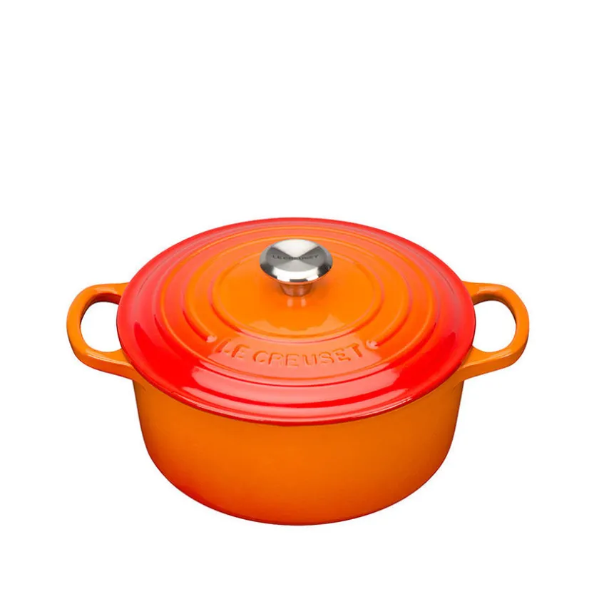 LE CREUSET Støpejernsgryte 3,3L/ 22cm Volcanic Hot