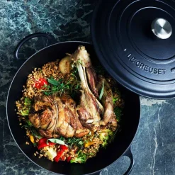 LE CREUSET Støpejernsgryte 3,3L/22cm Matte Black New