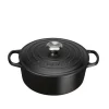 LE CREUSET Støpejernsgryte 4,2L/24cm Matte Black Outlet