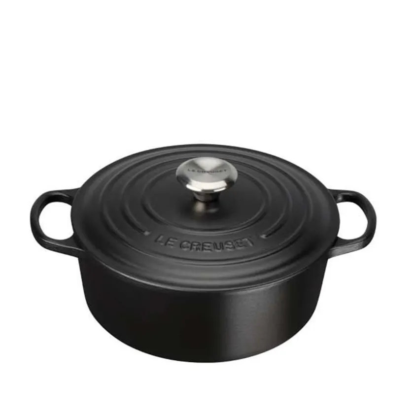 LE CREUSET Støpejernsgryte 4,2L/24cm Matte Black Outlet