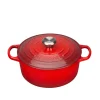 LE CREUSET Støpejernsgryte 4,2L/24cm Cerise New