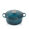LE CREUSET Støpejernsgryte 4,2L/24cm Deep Teal New